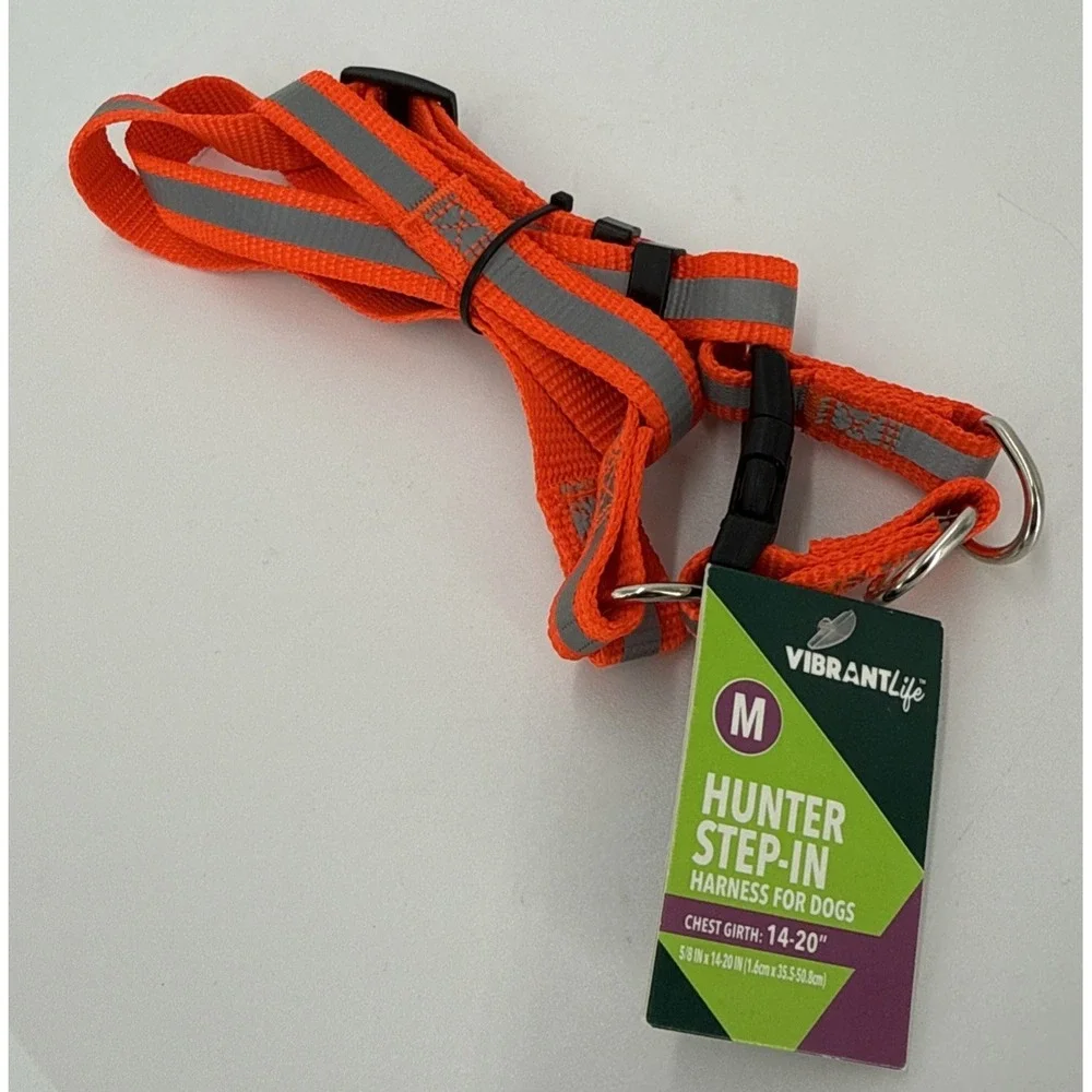 Reflective Adjustable Step-In Harness, Size Med (14-20